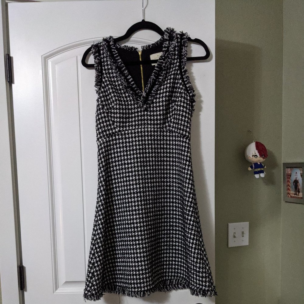 Kate Spade Houndstooth Tweed Dress